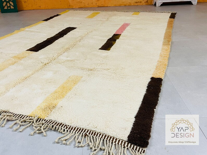 Antique Wool Moroccan Rug 8x12 Feet
