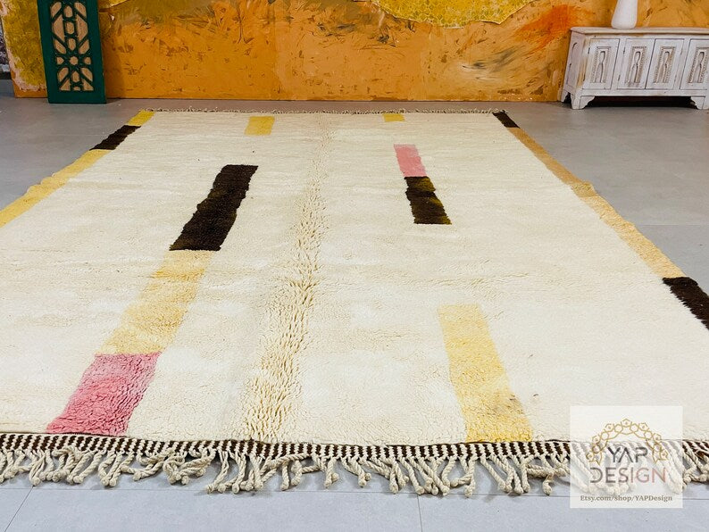 Antique Wool Moroccan Rug 8x12 Feet